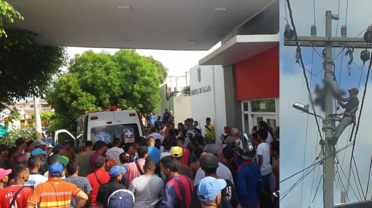 El lesionado fue identificado por las autoridades como Fredy Villalba Yepes.