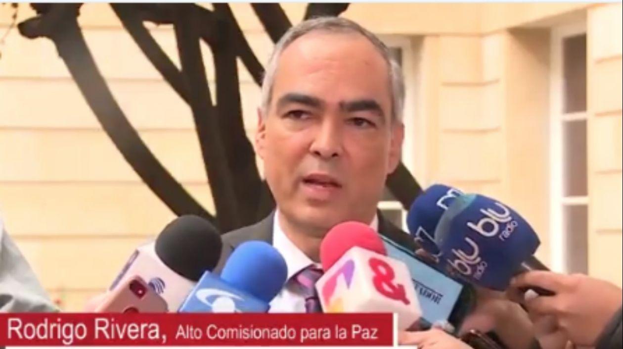 Rodrigo Rivera, alto comisionado para la paz.