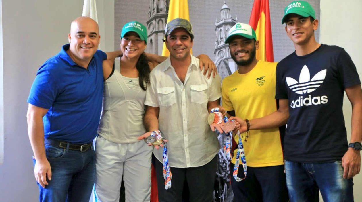Gonzalo Bauto, María Herazo, Alejandro Char, Alex Cujavante y Nelson Soto.