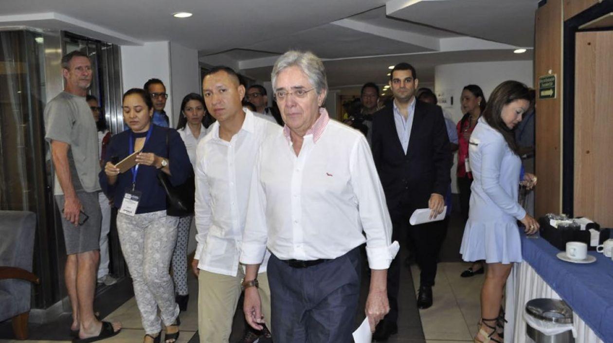 El Ministro de Transportes, Germán Cardona