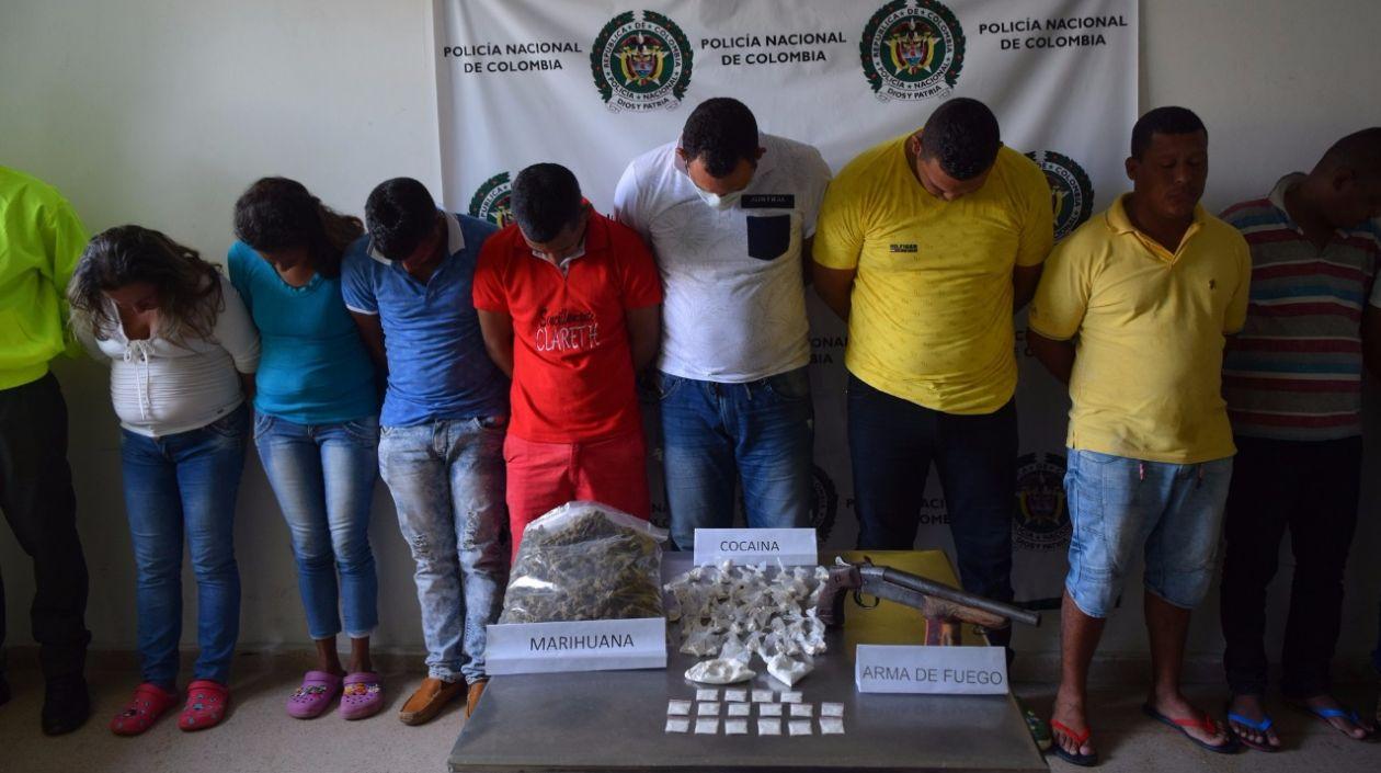 Los capturados fueron dejados a disposición de la autoridad judicial.