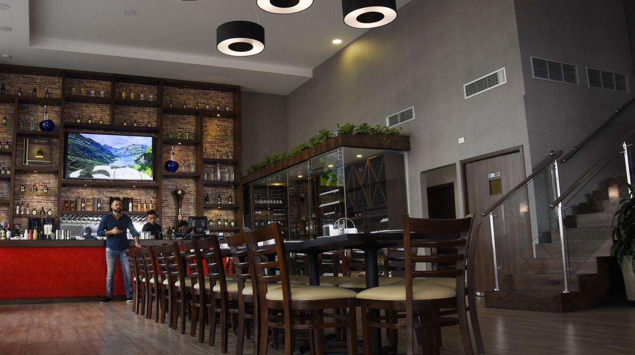 Interior del restaurante La Locanda.