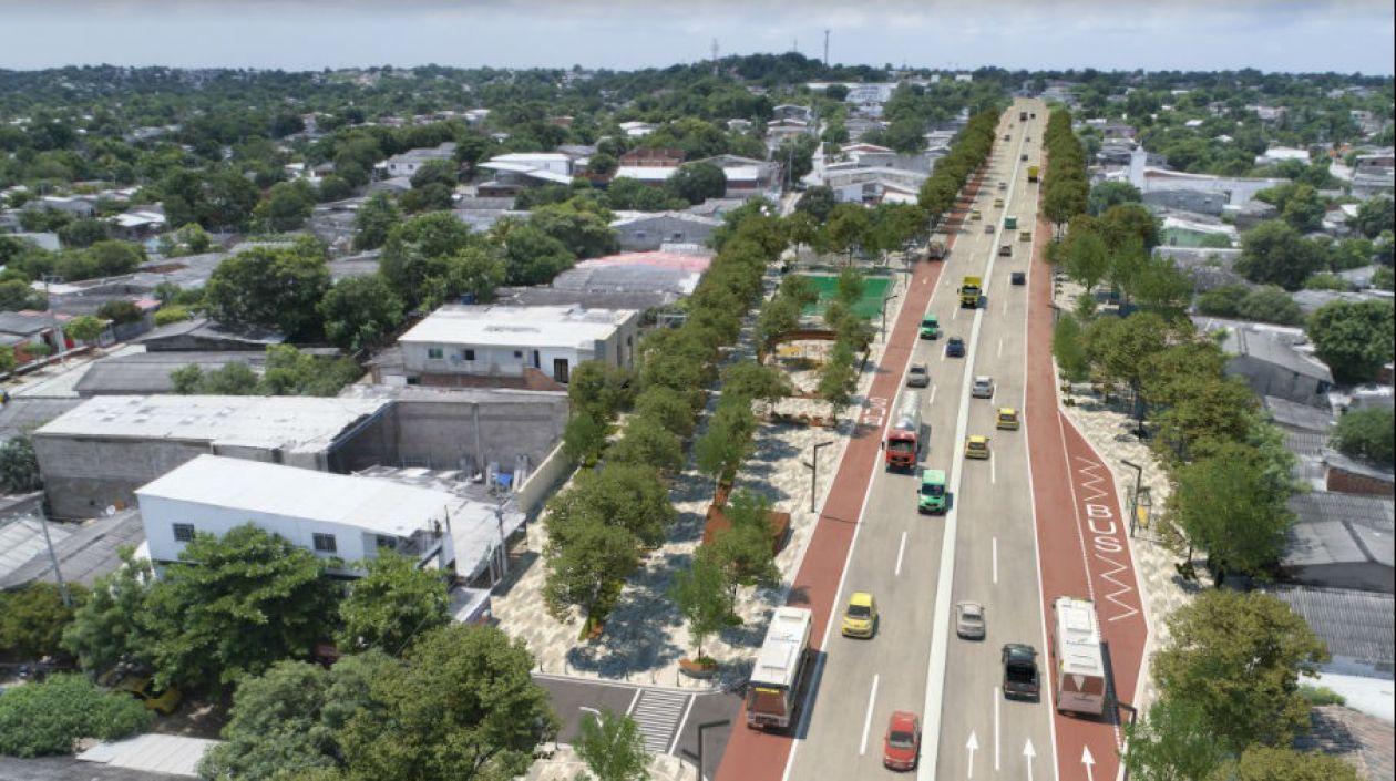 Así quedará la nueva vía la Cordialidad.