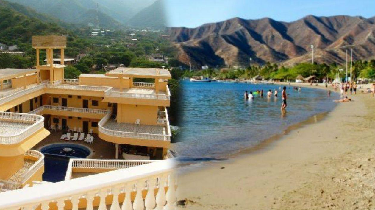 A la izquierda, el polémico hostal de Assii Mosh. 