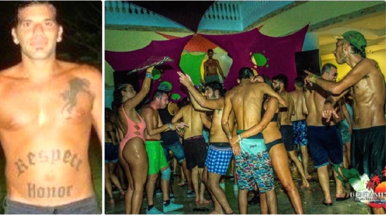 A la izquierda, Assi Moosh. A la derecha, foto tomada en una de las fiestas desaforadas captadas en el Hostal Benjamin.