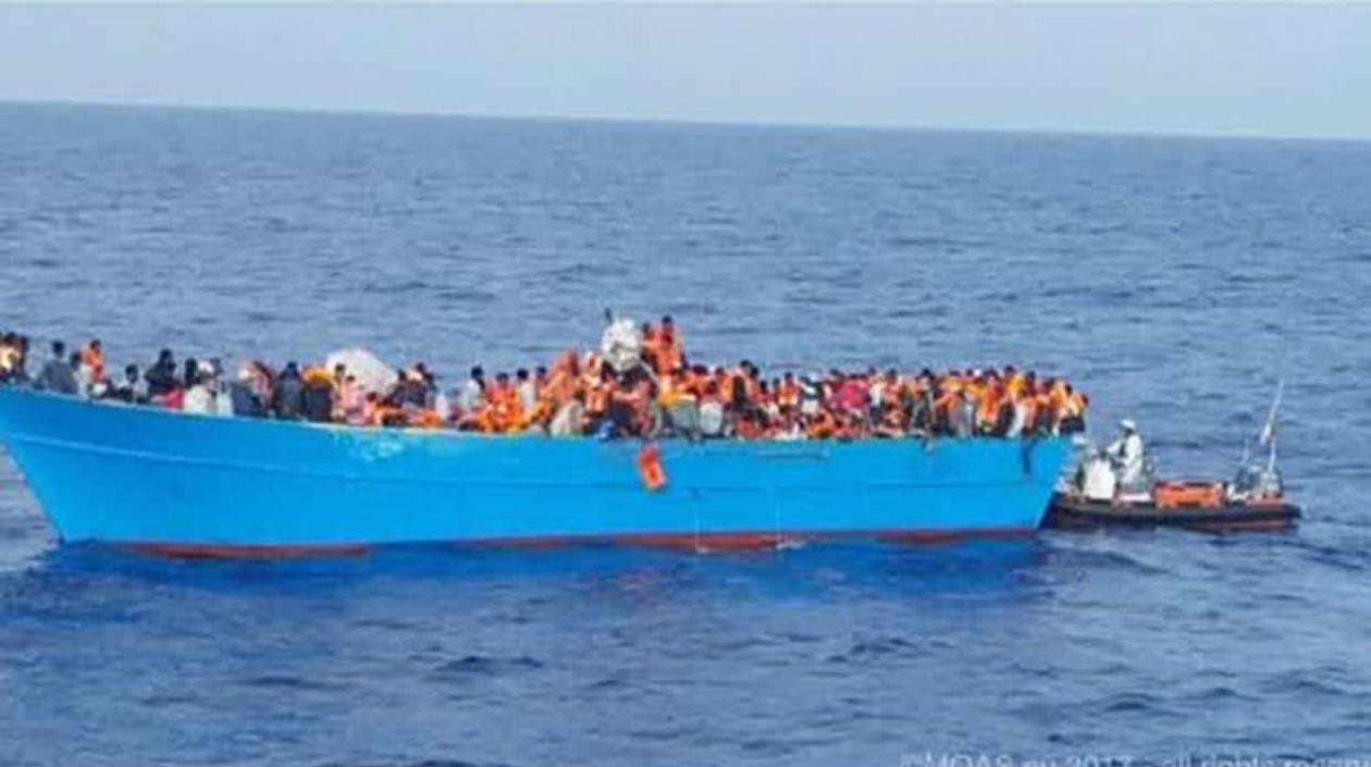 Una embarcación en el Mediterráneo