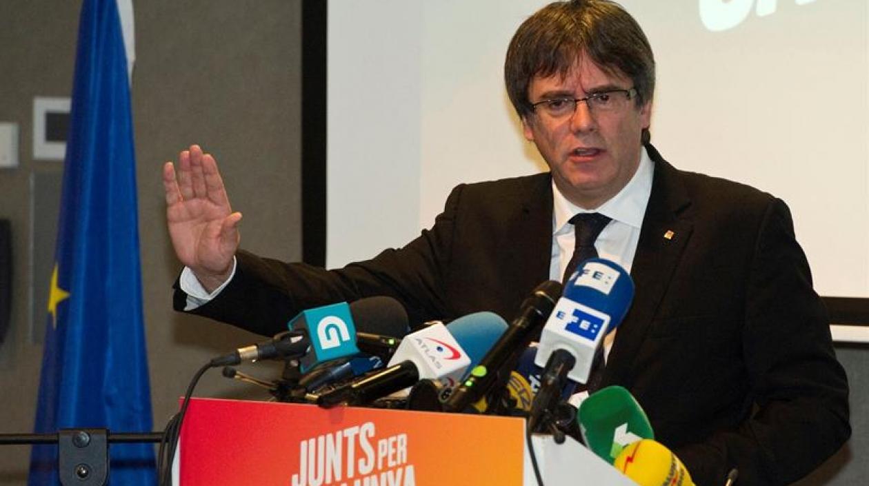 Carles Puigdemont, destituido presidente de la región española de Cataluña. 