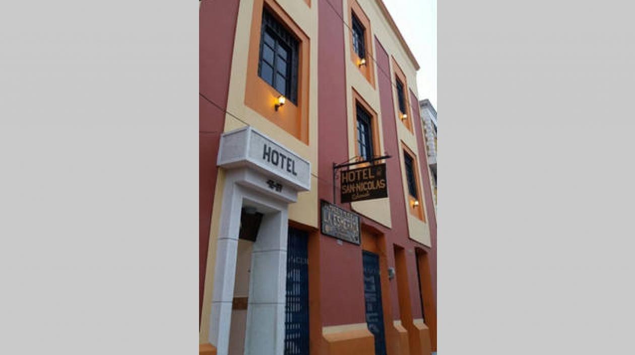 Fachada del Hotel San Nicolás Colonial.