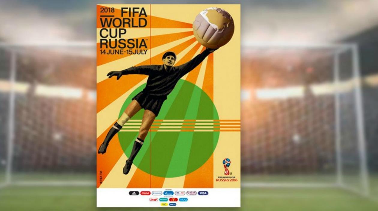 Este es el póster oficial para el Mundial de Rusia 2018.