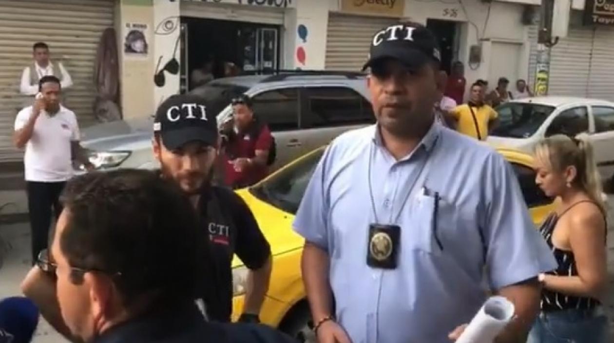 Momento de la captura de Rafael Martínez, suspendido alcalde de Santa Marta.