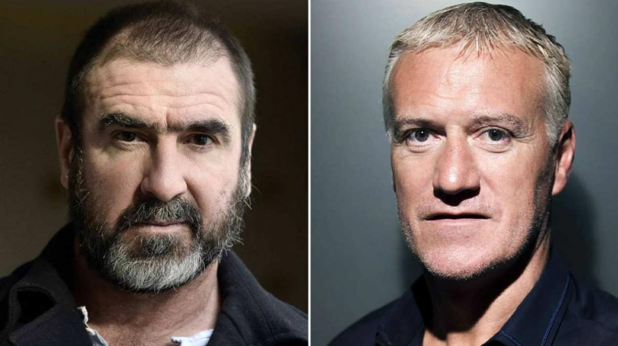 Éric Cantona y Didier Deschamps.