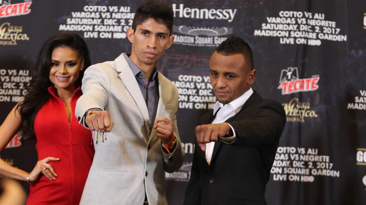 Rey Vargas y Óscar Negrete durante la rueda de prensa.
