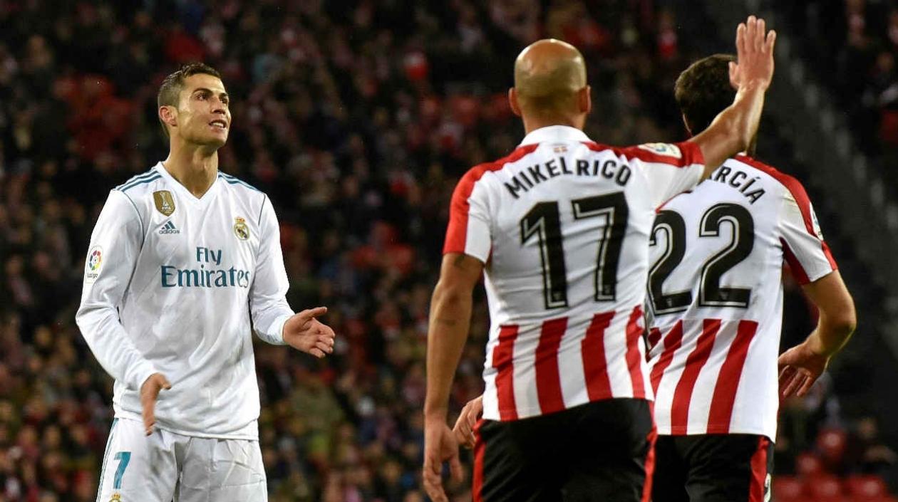 Cristiano Ronaldo no logró hacer daño al Bilbao.