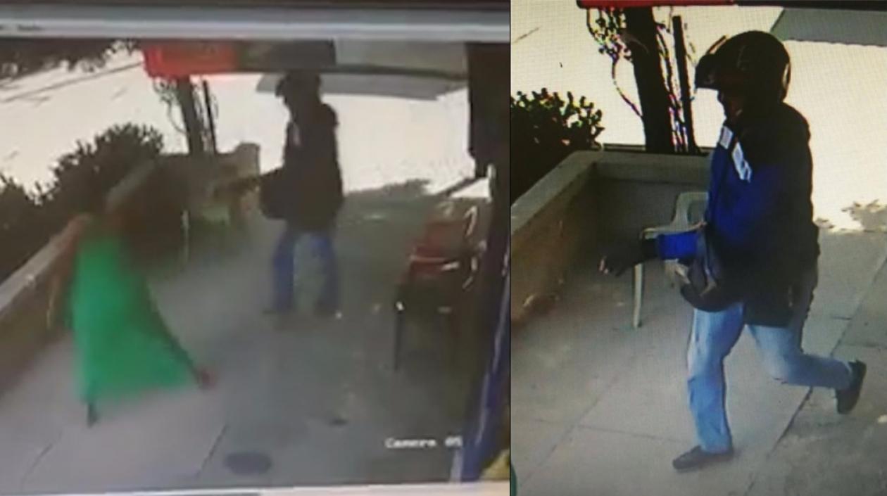 Acción del delincuente en el barrio Los Robles.