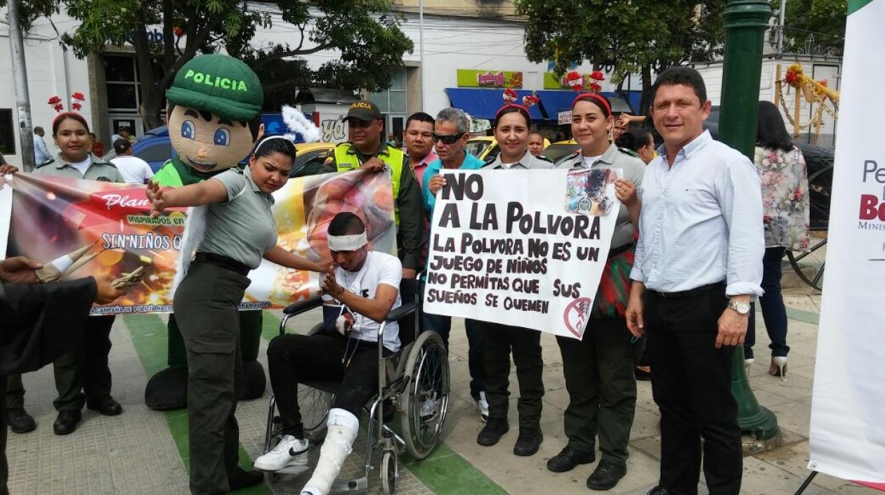 El Personero Jaime Sanjuan durante la campaña.