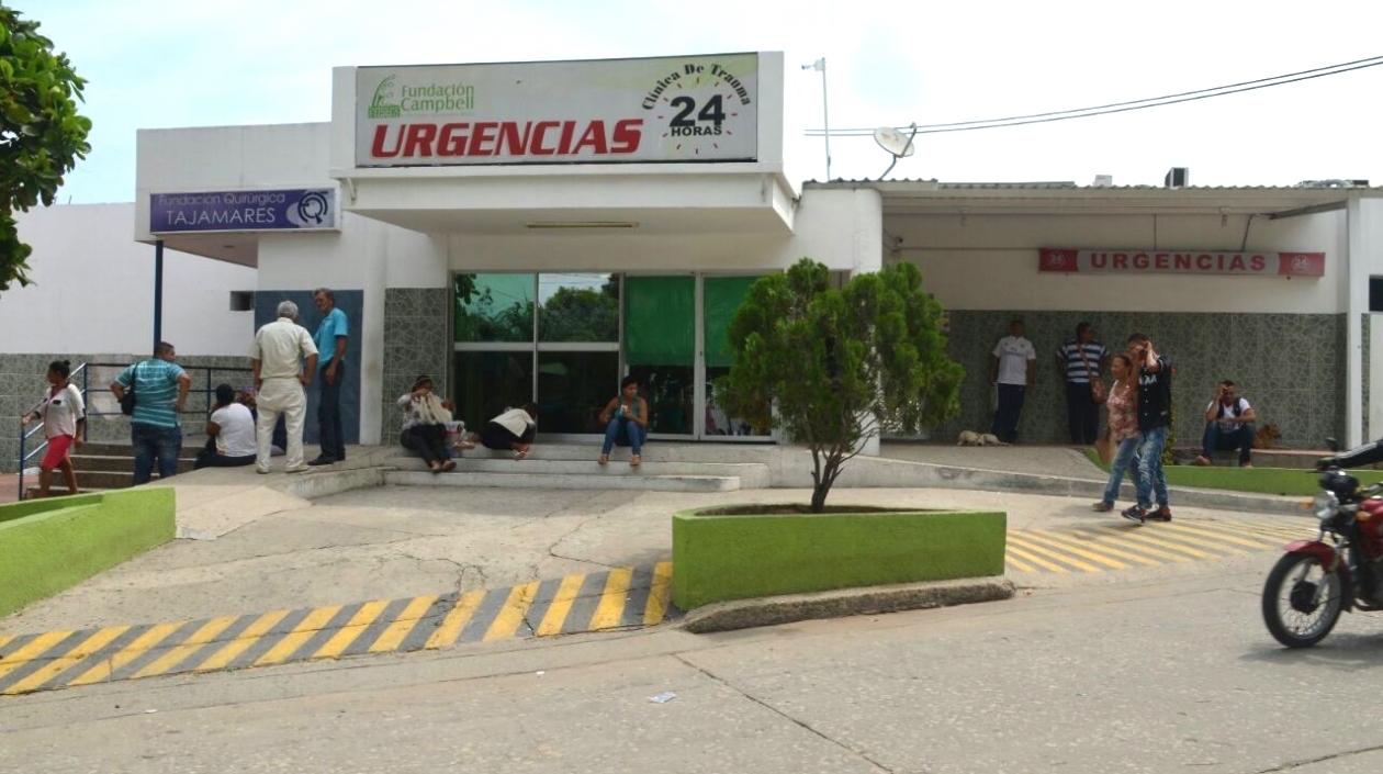 La víctima llegó sin signos vitales a la Clínica Campbell.