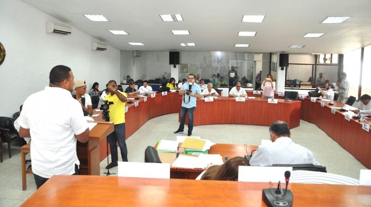 Concejo de Barranquilla en plenaria.