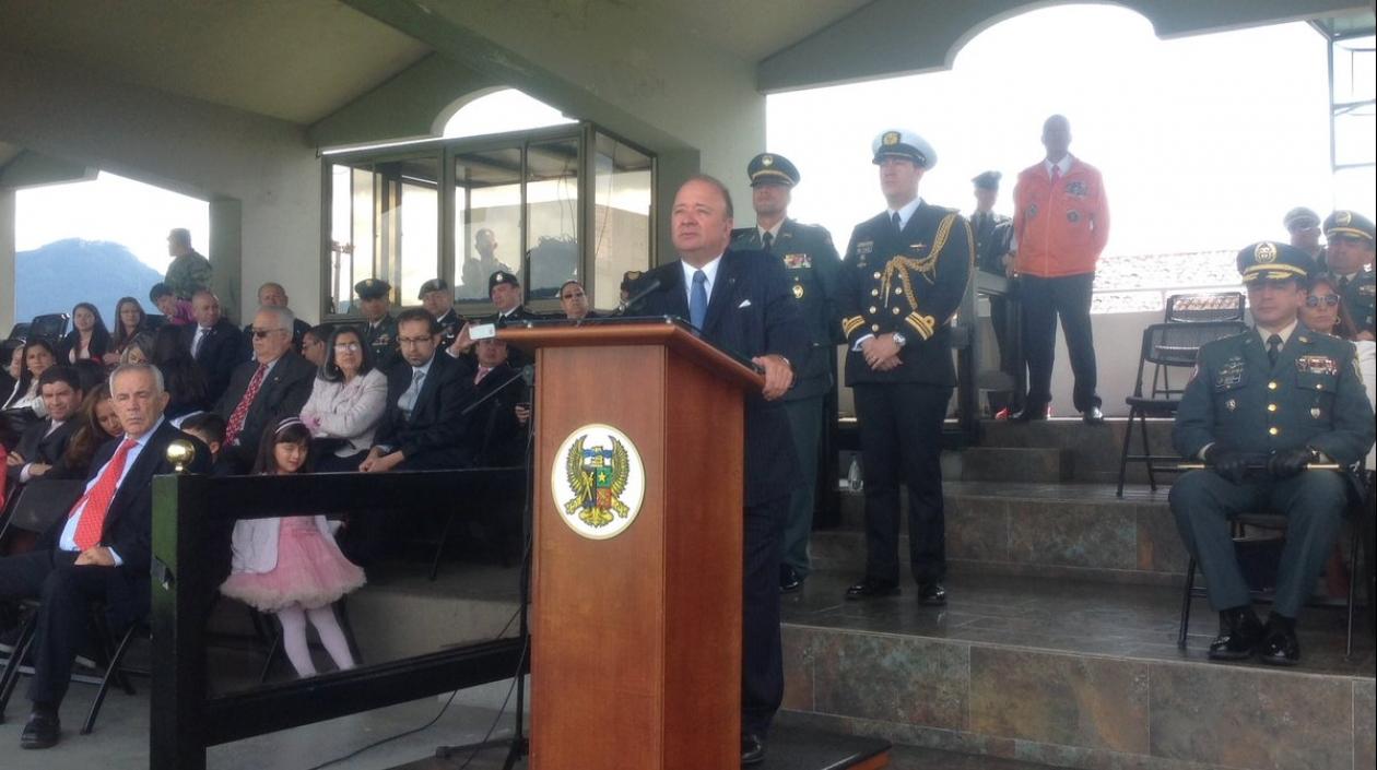 Luis Carlos Villegas, ministro de Defensa.