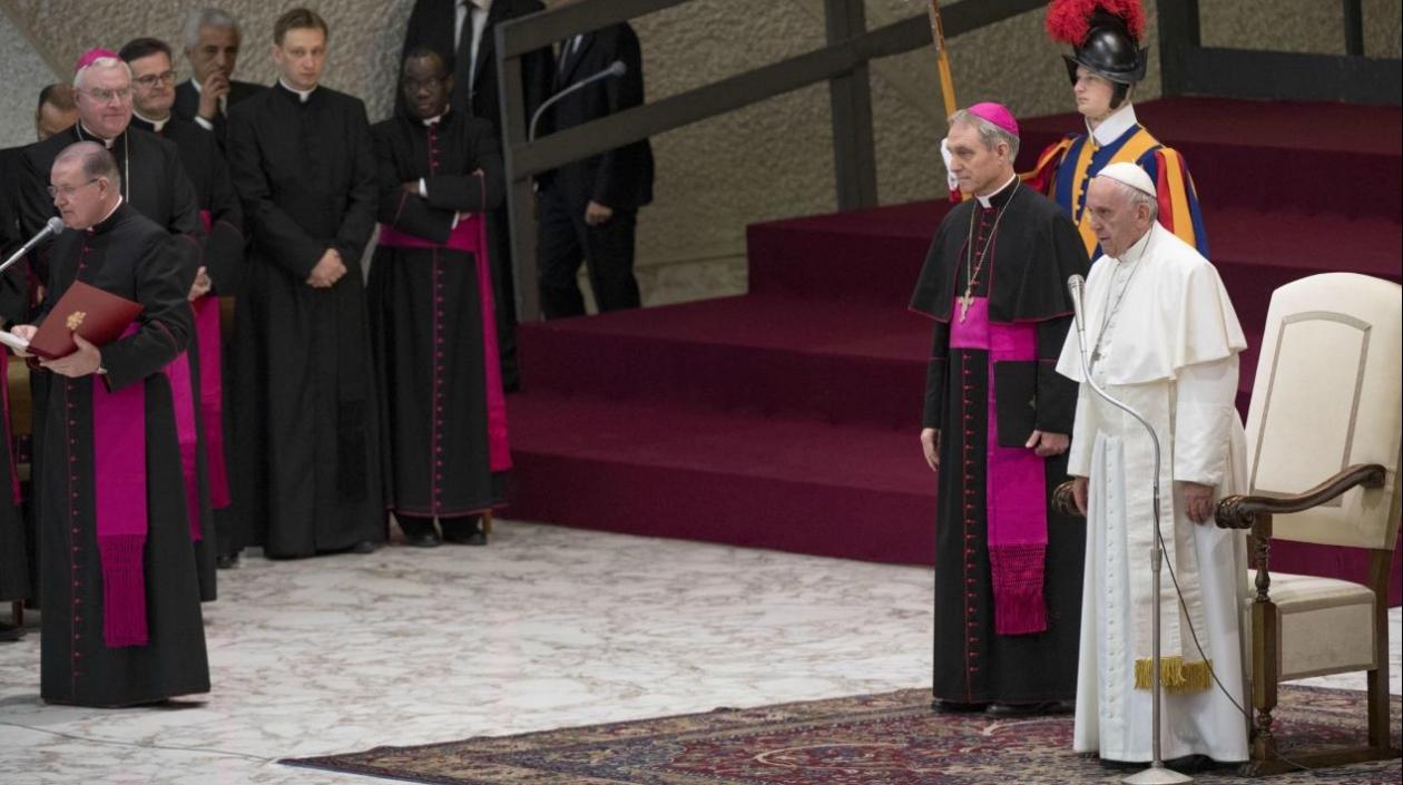 Francisco no lo citó, pero se refería al anunció de Trump de reconocer a Jerusalén como capital de Israel.