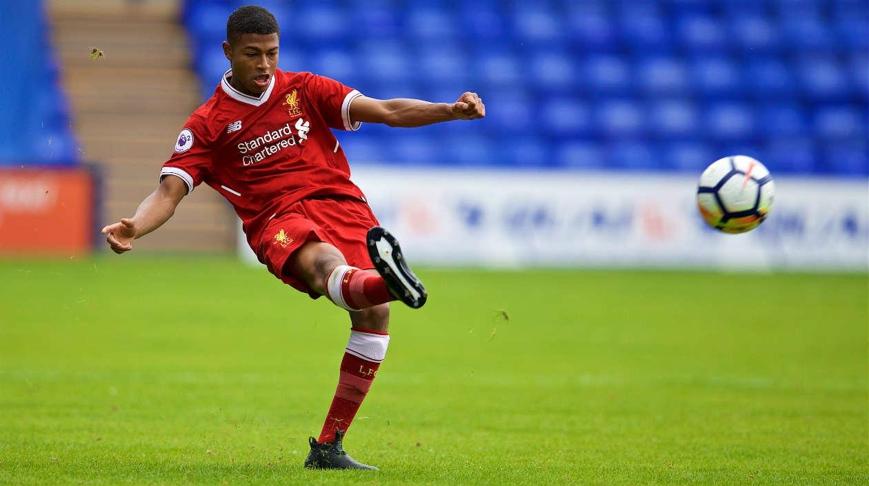 Rhian Brewster, jugador del Liverpool. 