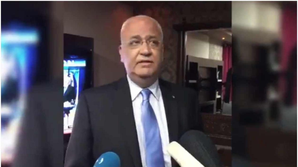 Saeb Erekat, secretario general de la Organización para la Liberación de Palestina, OLP.