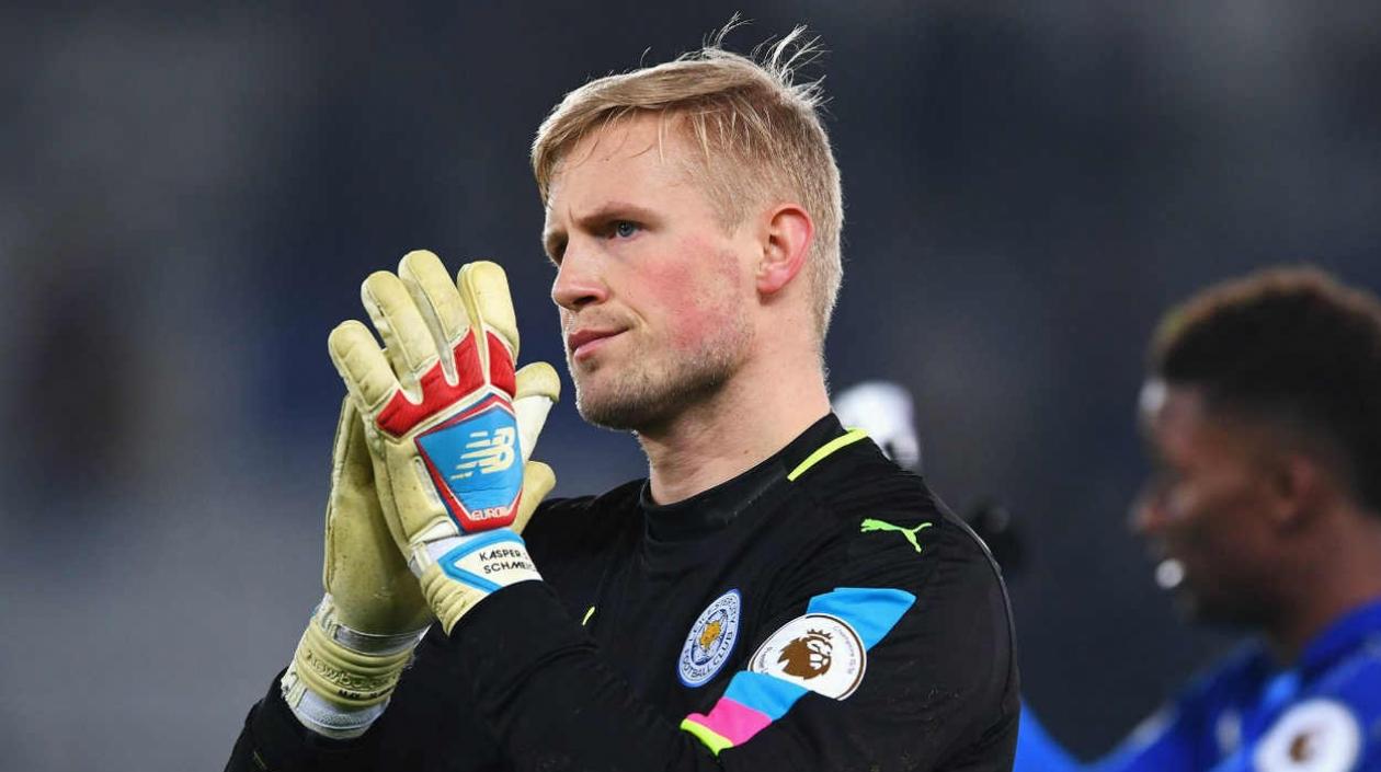 Kasper Schmeichel , arquero del Leicester. 