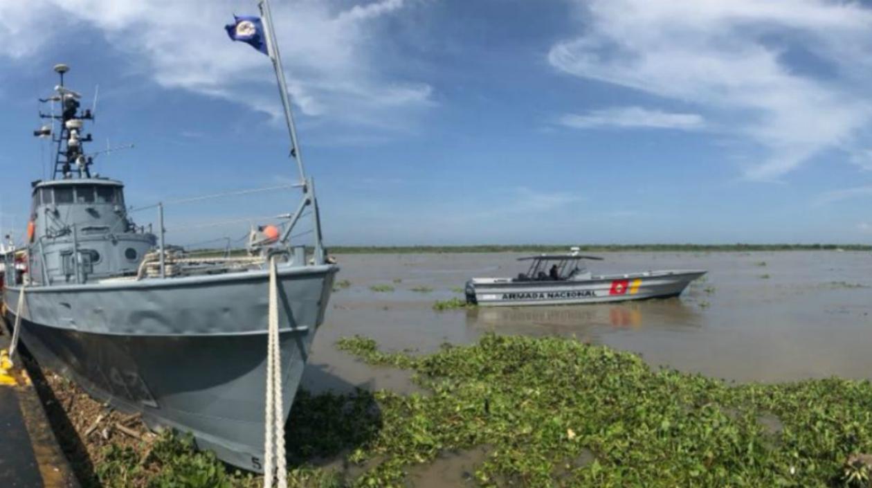 Constantes patrullajes realiza la Armada Nacional por el Río Magdalena.