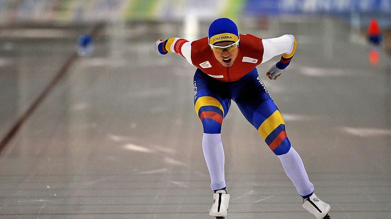 Pedro Causil, patinador colombiano. 