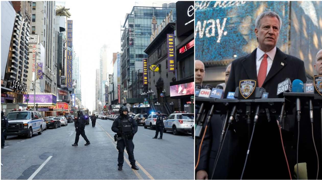 El alcalde de Nueva York, Bill de Blasio, habló sobre el atentado.