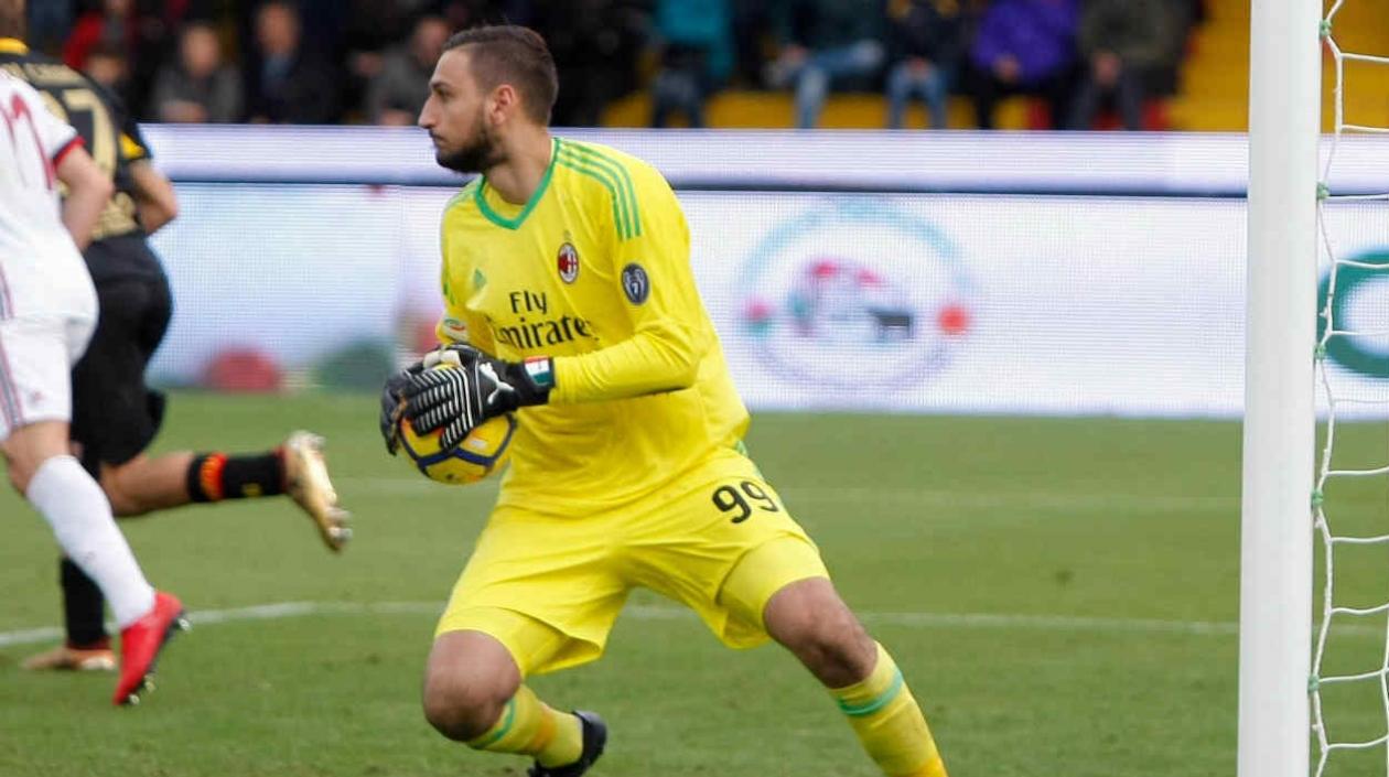 Gianluigi Donnarumma, arquero del Milán. 