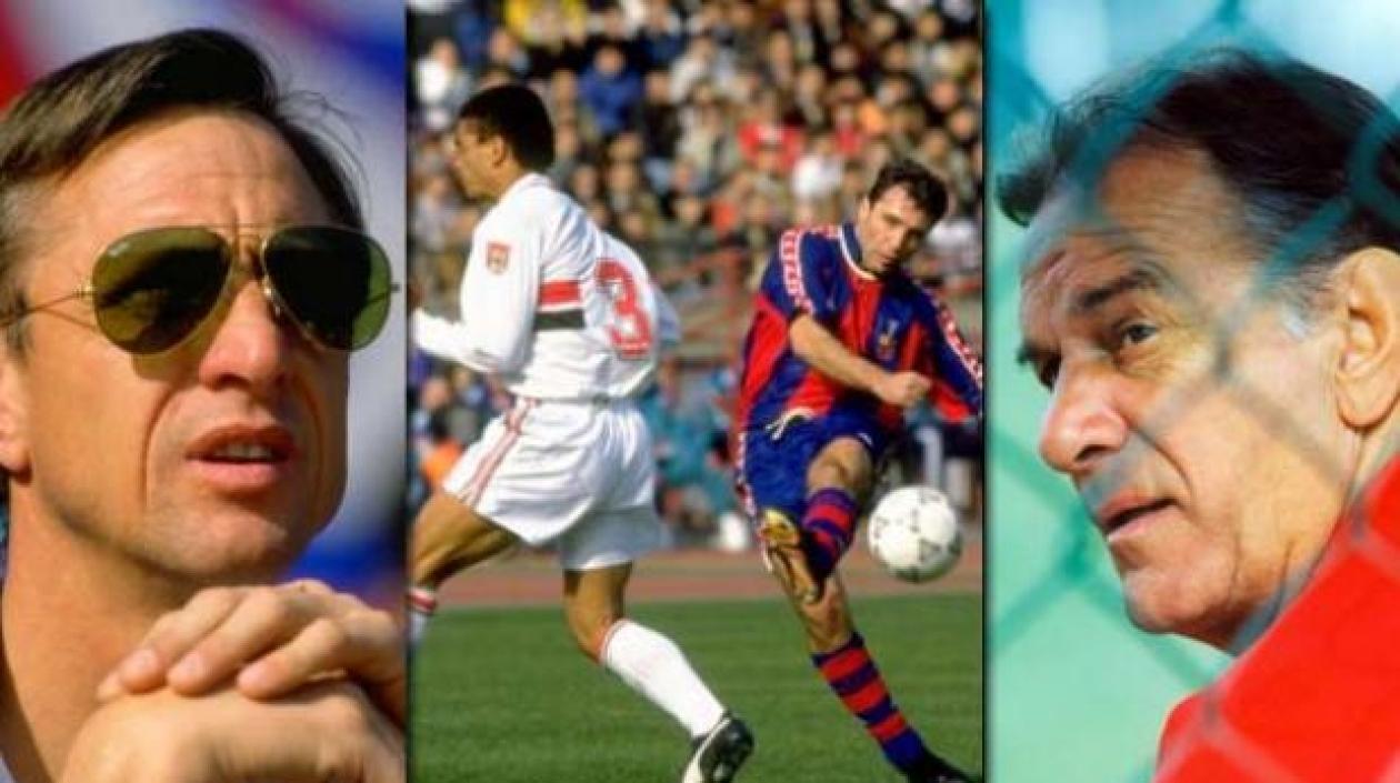 Johan Cruyff  y Telé Santana.