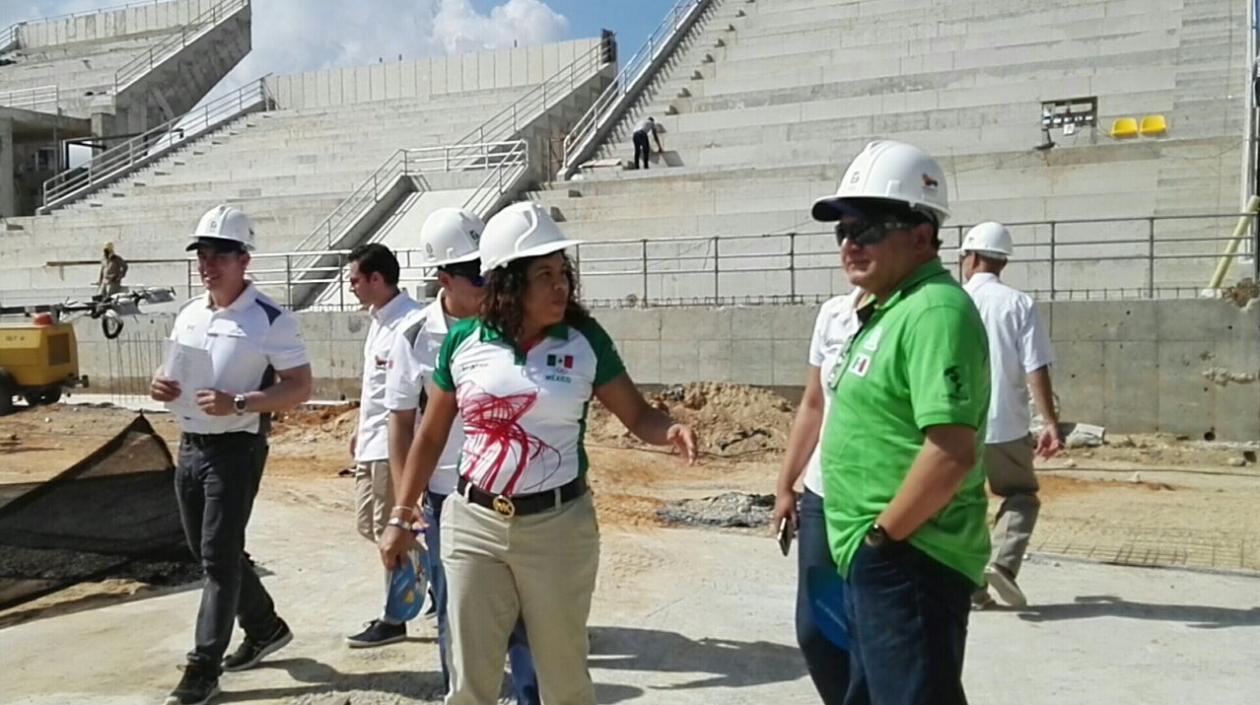 Delegación de México en el nuevo Romelio Martínez. 