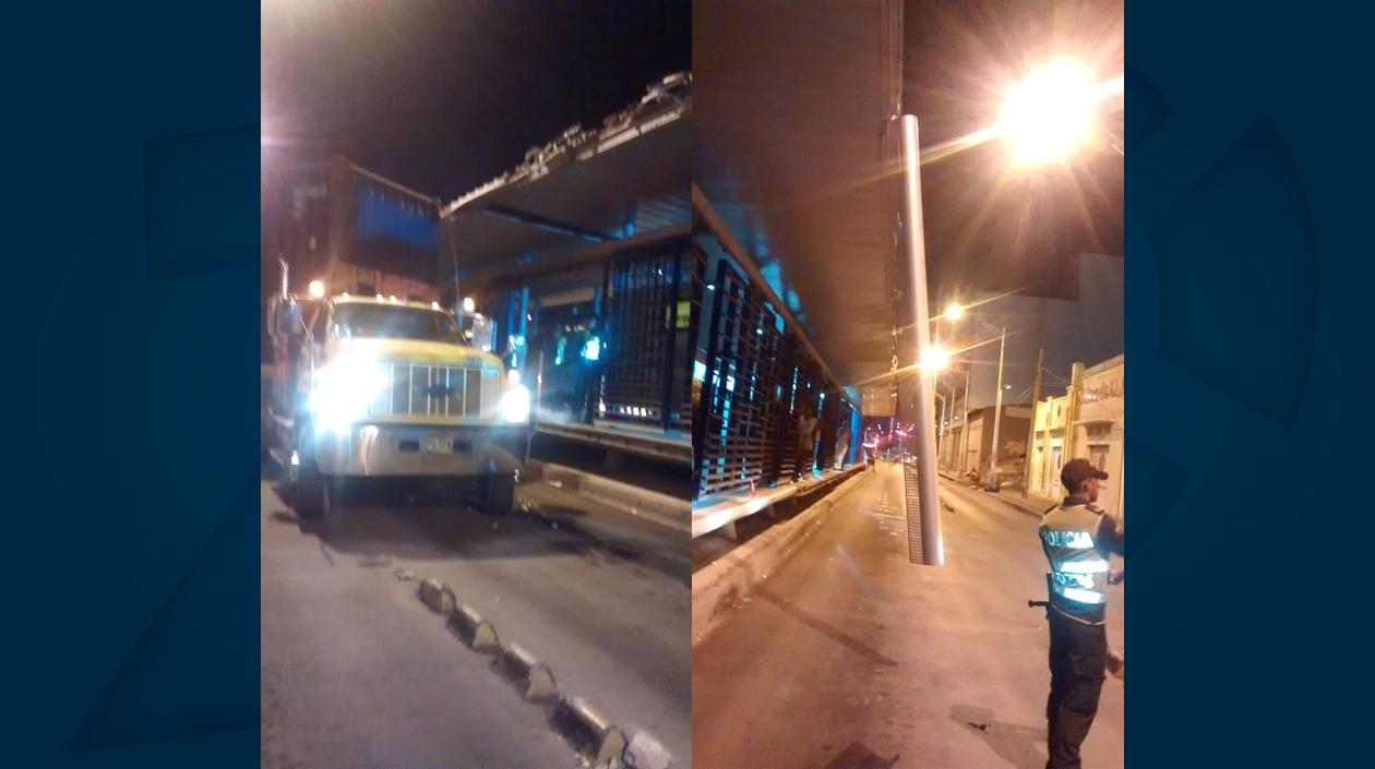 El accidente en la estación del Parque Cultural del Caribe.