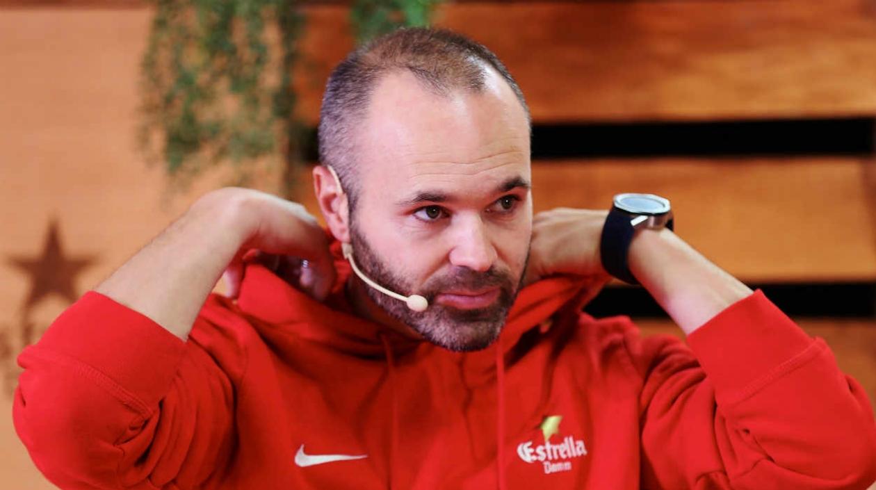 Andrés Iniesta, volante del Barcelona. 