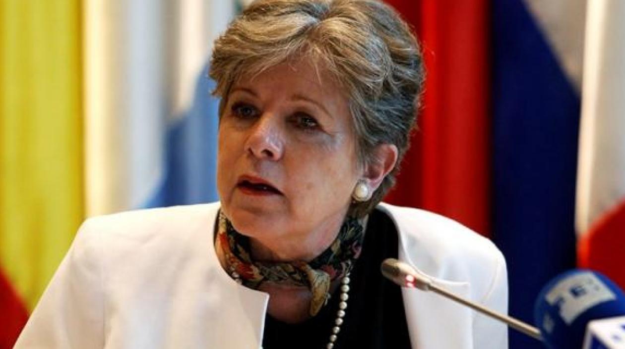 Alicia Bárcena, Secretaria Ejecutiva de la Cepal, durante la presentación del informe. 