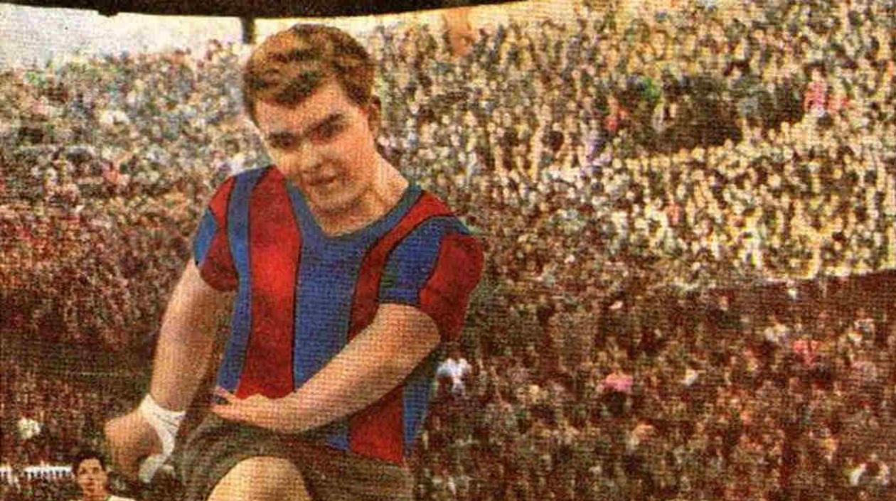 Ladislao Kubala, jugador húngaro del Barcelona. 