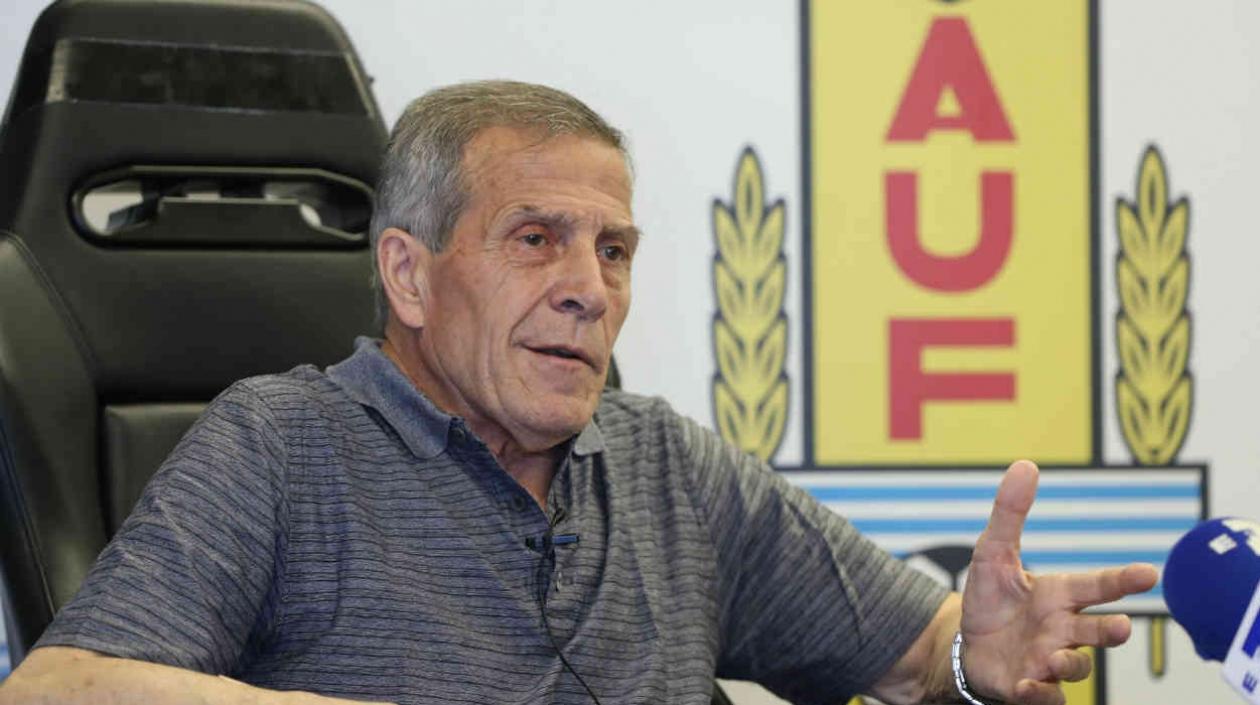 Óscar Washington Tabárez, técnico de la Selección Uruguay. 