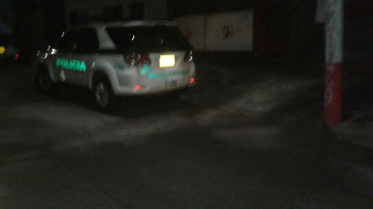 Las autoridades en el lugar de los hechos.