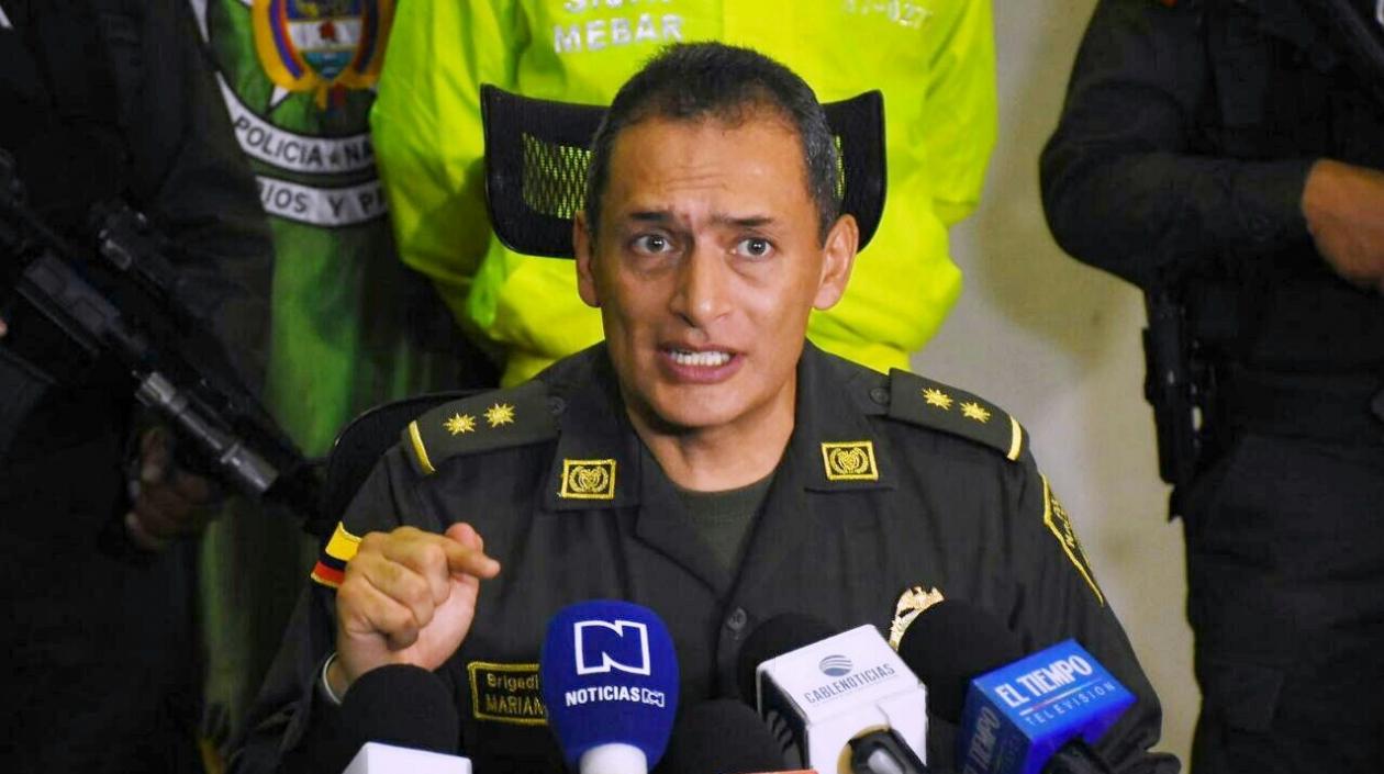 Brigadier General Mariano Botero, comandante de la Policía Metropolitana de Barranquilla