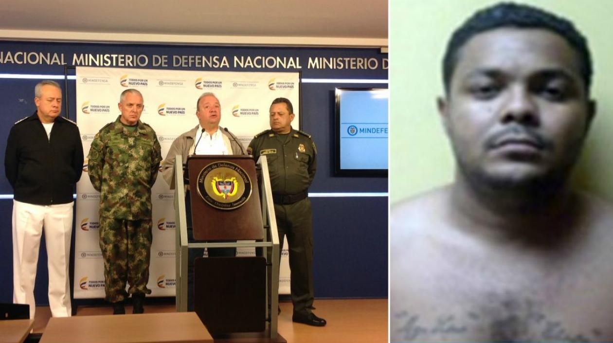 El ministro de Defensa, Luis Carlos Villegas, dio detalles de la captura de Juan Sebastián González Varela.