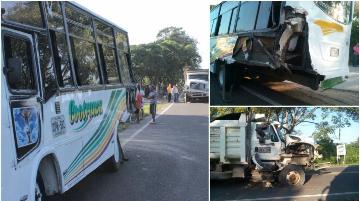 Así quedaron los dos vehículos.