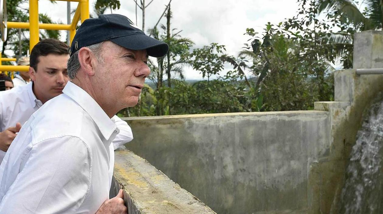 Juan Manuel Santos, presidente.