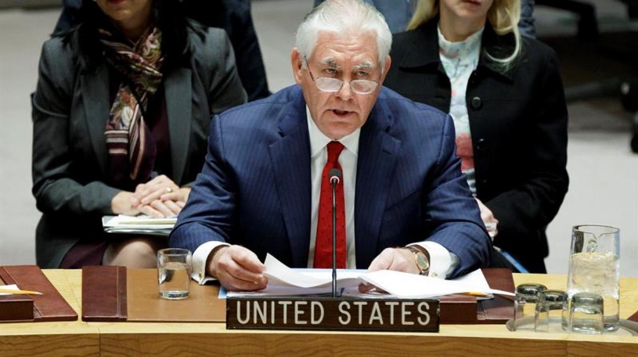 El secretario de Estado de EE.UU., Rex Tillerson.