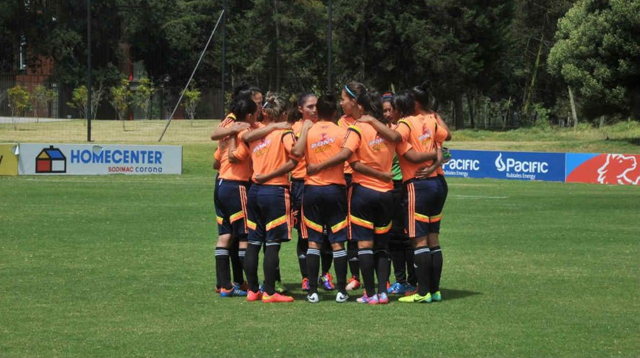 Jugadoras de la Selección Colombia sub-20 femenina. 