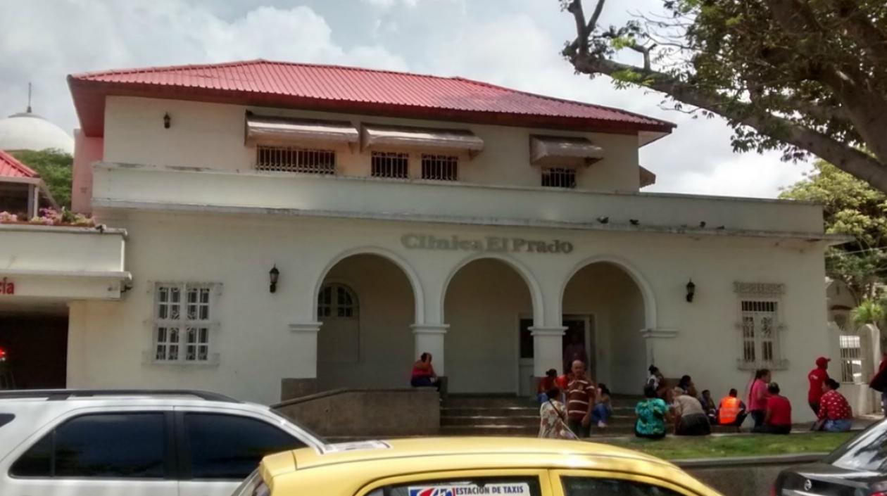 Clínica El Prado, donde falleció el hombre herido en Mompox.