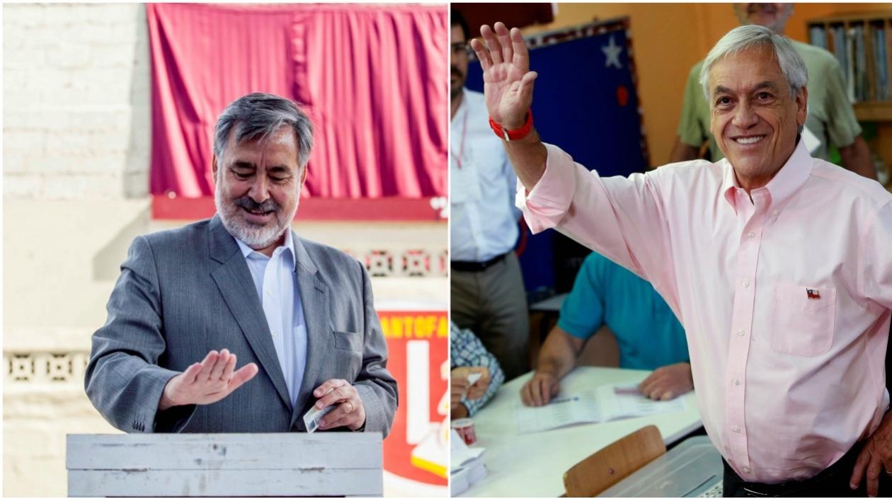 El progresista Alejandro Guillier y el conservador Sebastián Piñera.
