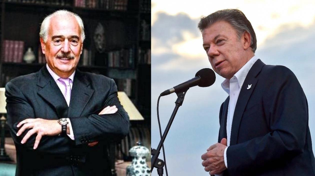 Andrés Pastrana Arango y Juan Manuel Santos.