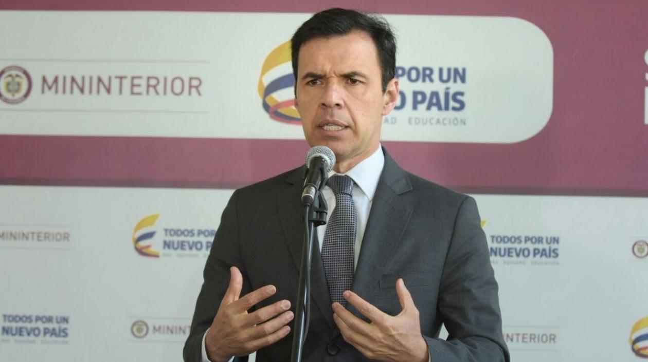 Guillermo Rivera, ministro del Interior.