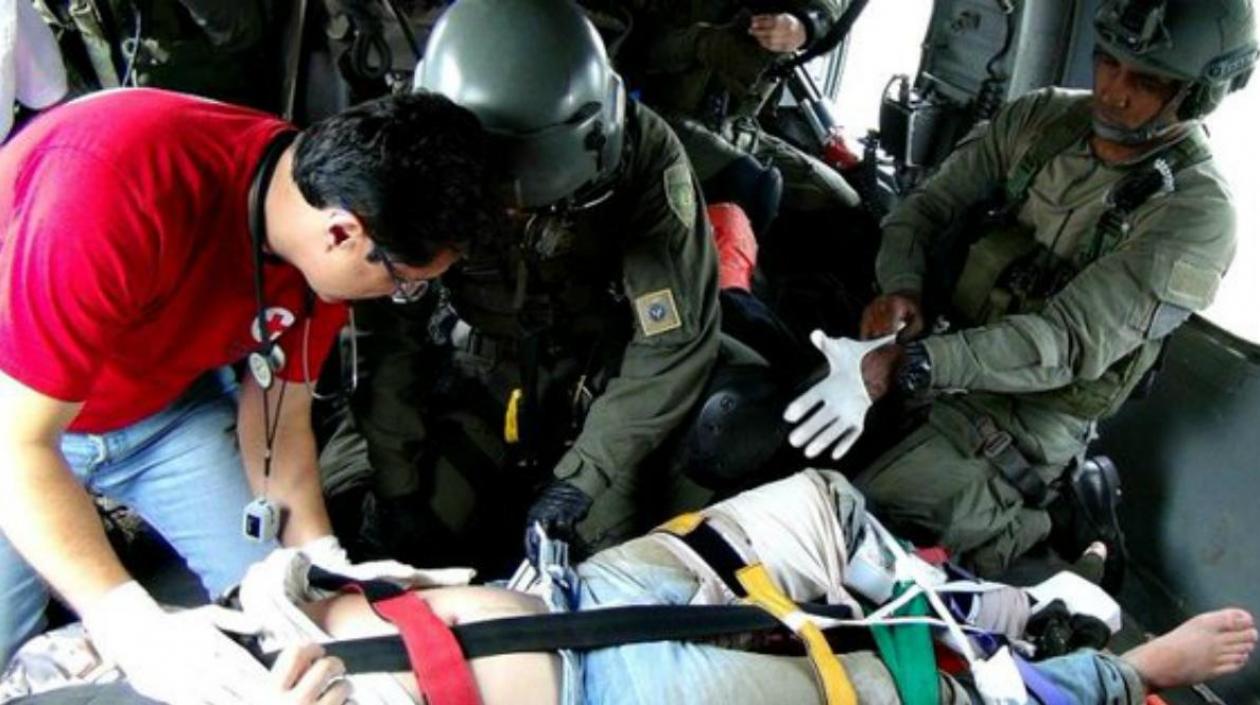 El ruso fue rescatado por la Cruz Roja y la Policía en el Cauca.