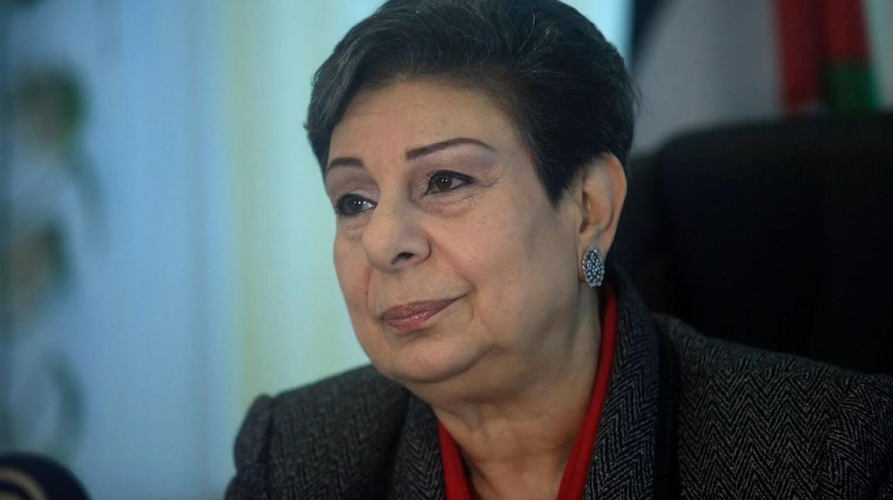 Hanan Ashrawi, miembro del Comité Ejecutivo de la OLP.